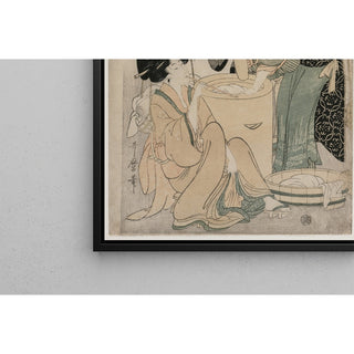 Reproduction Province de Settsu Six rivières à la mode - Kitagawa Utamaro