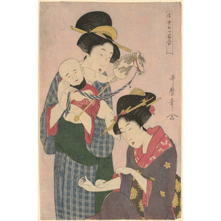 Reproduction Rat et cheval - Kitagawa Utamaro