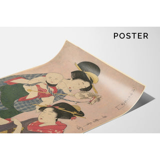 Reproduction Rat et cheval - Kitagawa Utamaro