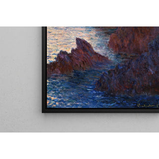 Reproduction Rochers à Belle Île, Port-Domois - Claude Monet