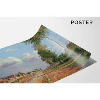 Reproduction Route de Versailles, Rocquencourt - Camille Pissarro