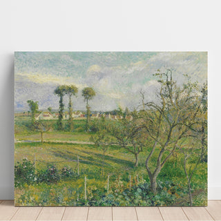 Reproduction Soleil Couchant au Valhermeil, Auvers-sur-Oise - Camille Pissarro