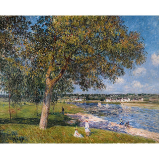 Reproduction Un Noyer dans la Prairie de Thomery - Alfred Sisley