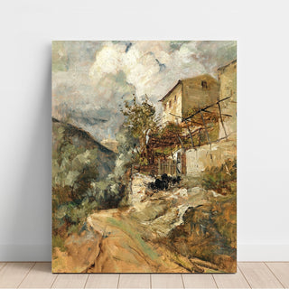 Reproduction Un paysage méridional avec des moutons - Marie Egner