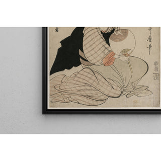 Reproduction Une femme attirante ressemblant à l'acteur Iwai Hanshiro - Kitagawa Utamaro