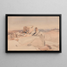 Gipfel des Berges Sinai oder Djebel Moussa - Reverend Edward Thomas Daniell — gerahmtes Bild an der Wand