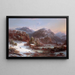 Winter in den Bergen, Winter in den Adirondacks - Régis François Gignoux — gerahmtes Bild an der Wand