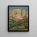 Mont Blanc gesehen von Combloux - Regnault Sarasin — gerahmtes Bild an der Wand