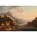 Rheinlandschaft - Christian Georg Schütz der Ältere — in einem Innenraum präsentiert