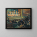 Kaffeehaus-Konzert - Ricard Canals i Llambí — gerahmtes Bild an der Wand