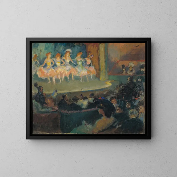 Kaffeehaus-Konzert - Ricard Canals i Llambí — gerahmtes Bild an der Wand