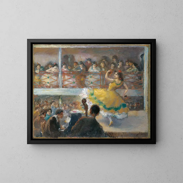 Flamenco-Tanz - Ricard Canals i Llambí — gerahmtes Bild an der Wand