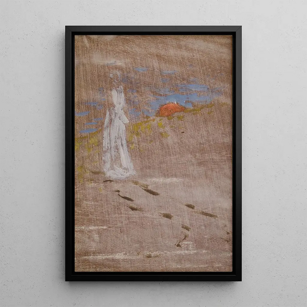 Skizze für Das Mädchen und den Tod beim Gehen - Richard Bergh — gerahmtes Bild an der Wand