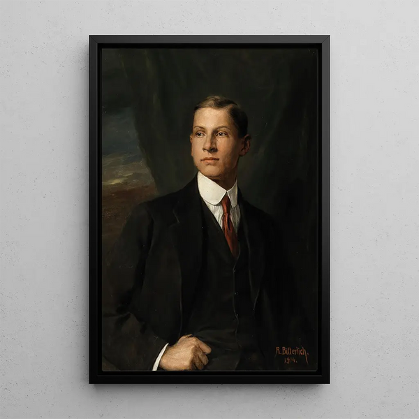 Portrait von Hans Johann Nepomuk Reithoffer - Richard Bitterlich — gerahmtes Bild an der Wand