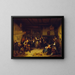 Danse dans un cottage - Richard Brakenburgh — gerahmtes Bild an der Wand