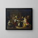 Der Festmahl des heiligen Nikolaus - Richard Brakenburgh — gerahmtes Bild an der Wand