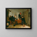 Die Kartenspieler - Richard Caton Woodville — gerahmtes Bild an der Wand