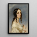 Portrait einer jungen Frau - Richard Dadd — gerahmtes Bild an der Wand