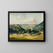 Landschaft des Werra-Tals - Richard Kaiser — gerahmtes Bild an der Wand