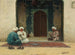 Vor der Moschee - Richard Karlovich Zommer — Ansicht des Kunstwerks