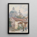 Andachtsbild hinter der Kirche Saint-Charles - Richard Moser — gerahmtes Bild an der Wand