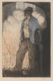 Arbeitender bei einem Feuer 2 - Richard Nicolas Roland Holst — Ansicht des Kunstwerks