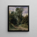 Eine bewaldete Allee - Richard Parkes Bonington — gerahmtes Bild an der Wand