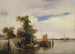 Péniches sur une rivière - Richard Parkes Bonington — Ansicht des Kunstwerks
