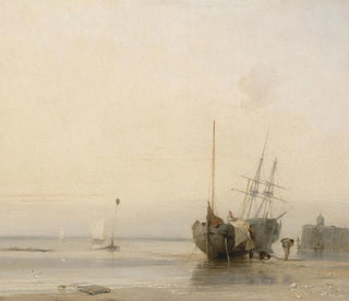 Jetée de Calais, Frankreich - Richard Parkes Bonington — Ansicht des Kunstwerks