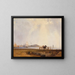 Landschaft bei Quilleboeuf, Frankreich - Richard Parkes Bonington — gerahmtes Bild an der Wand