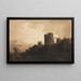 Landschaft mit Burgruine - Richard Parkes Bonington — gerahmtes Bild an der Wand