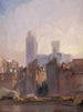 Sonnenaufgang über der Kathedrale von Rouen - Richard Parkes Bonington — Ansicht des Kunstwerks
