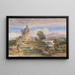 Landschaft mit Schlossruine am Esk - Richard Principal Leitch — gerahmtes Bild an der Wand