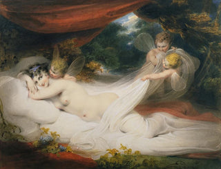 Nymphe und Cupido - Richard Westall — Ansicht des Kunstwerks