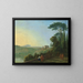 Lac Nemi und Genzano vom Terrass des Kapuzinerklosters - Richard Wilson — gerahmtes Bild an der Wand