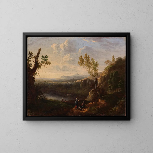 Kleines Landschaftsbild - Richard Wilson — gerahmtes Bild an der Wand