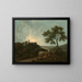 Tivoli, der Tempel der Sibylle und die Landschaft - Richard Wilson — gerahmtes Bild an der Wand