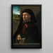 Portrait eines Edelmanns - Ridolfo Ghirlandaio — gerahmtes Bild an der Wand