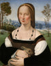 Portrait einer Dame mit einem Hasen - Ridolfo Ghirlandaio — Ansicht des Kunstwerks