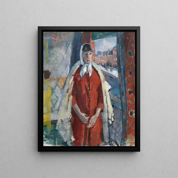 Frau am Fenster - Rik Wouters — gerahmtes Bild an der Wand