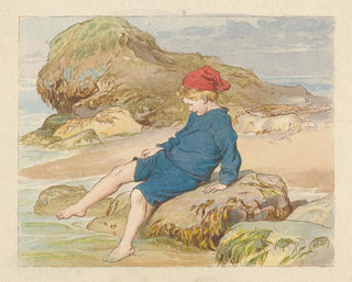 Robert Barnes - Boy Playing by the Sea.webp