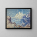 Fantastisches Berglandschaft-Gemälde mit Sternenhimmel - Robert Caney — gerahmtes Bild an der Wand