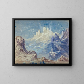 Robert Caney - Fantastic Mountainous Landscape with a Starry Sky.webp