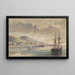 Valentia Gemälde aus den Jahren 1857-1858 zur Zeit der Verlegung des alten Kabels - Robert Charles Dudley — gerahmtes Bild an der Wand