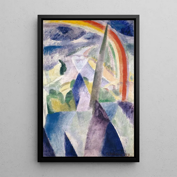 La flèche de Notre-Dame Vue de Paris Notre-Dame - Robert Delaunay — gerahmtes Bild an der Wand