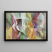Die drei Fenster, der Turm und das Rad - Robert Delaunay — gerahmtes Bild an der Wand