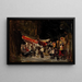 Nacht am Spazierweg - Robert Henri — gerahmtes Bild an der Wand