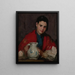 Tochter von Ségovie mit Krug - Robert Henri — gerahmtes Bild an der Wand
