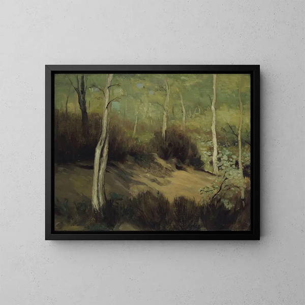 Frühling im Fontainebleau-Wald - Robert Henri — gerahmtes Bild an der Wand