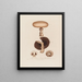 Agaricus campestris ou champignon de champ - Robert John Thornton — gerahmtes Bild an der Wand